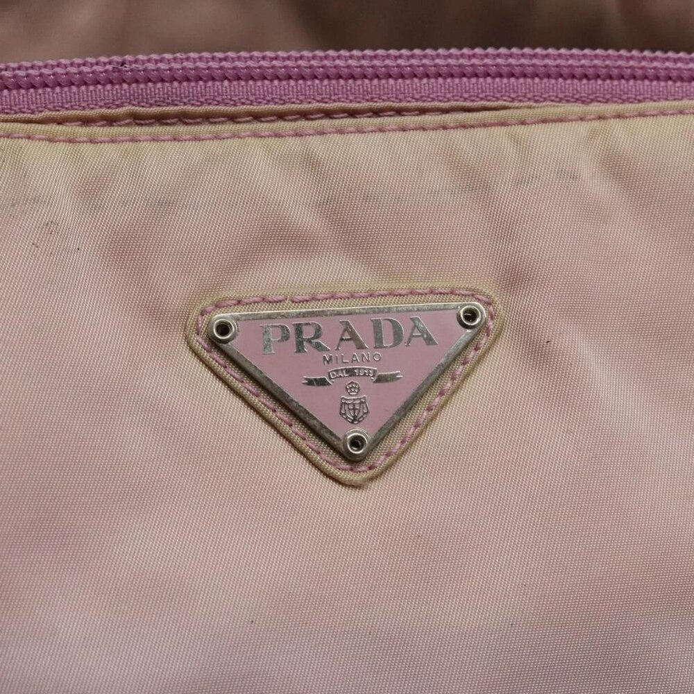 PRADA Shoulder Bag Nylon Pink Silver Auth - Picture 9 of 16
